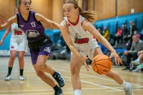 Falkirk Fury ace Sophie Cram on the ball; her side lost out to St Mirren over the weekend on SBC league duty in Paisley despite a spirited performance (Stock photo: Gary Smith)