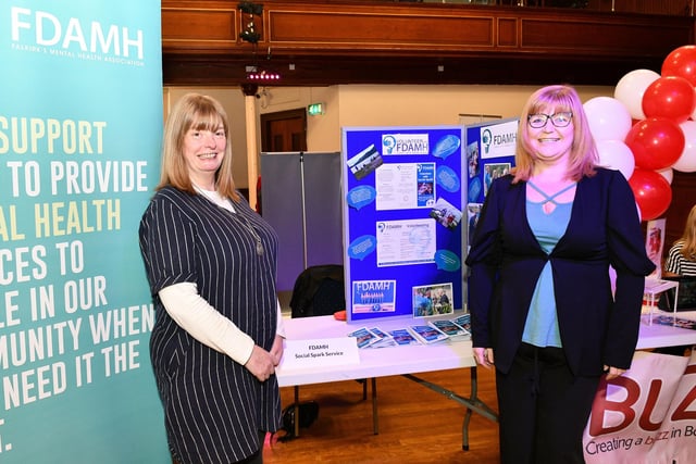 Michele Reap, manager Social Spark Service and Donna Martin, Social Spark Service coordinator, from Falkirk's Mental Health Association, FDAMH.