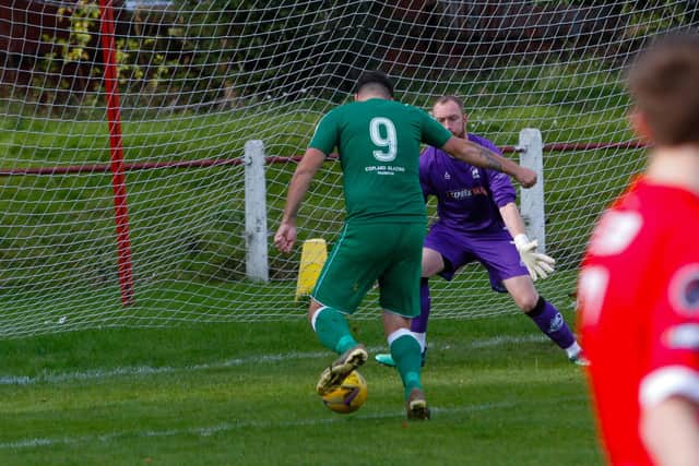 Hibs' Chris Ireland opened the scoring for the Fife side