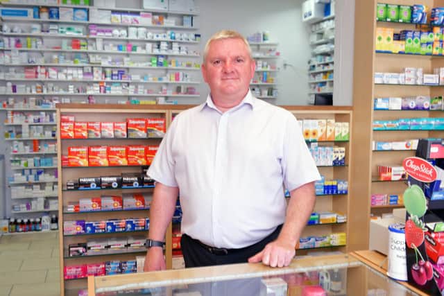 The new owner of Airth Pharmacy John Porter