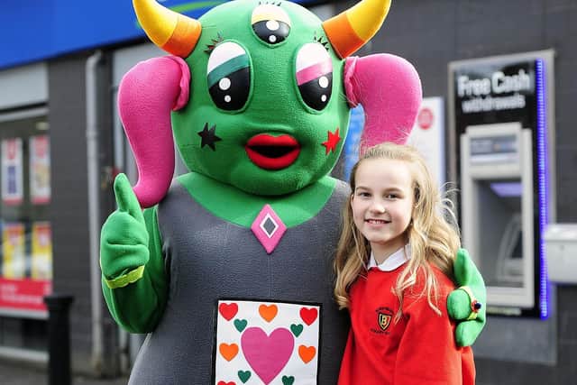 Mascot Bella was designed by Jessica Budzynska pictured here back in 2016.  Now, Bella's looking for a Bill with a new mascot competition launched to find him.  (Pic: Michael Gillen).