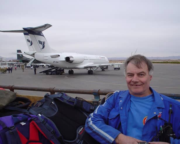 John Anderson used his skill, knowledge, experience and compassion to help people when they needed it the most at natural disasters around the globe (Picture: Submitted)