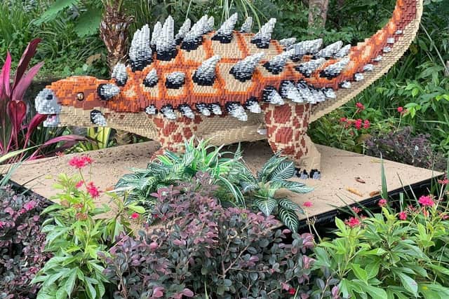 Brick dinosaurs are coming to Falkirk town centre this summer. (Pic: contributed)