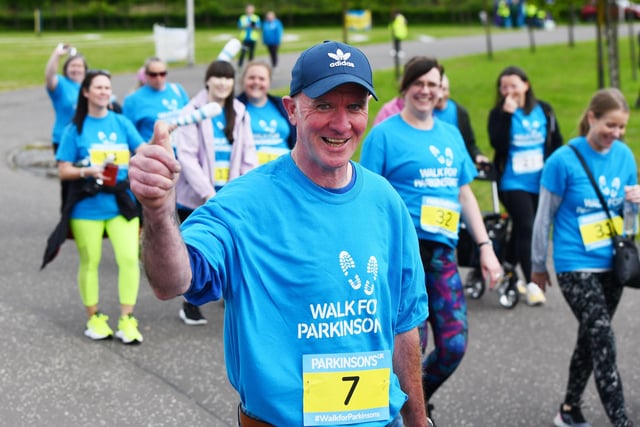 A thumbs up for this great fundraiser for Parkinson's UK