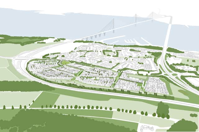 The plans for the southern tip of Queensferry, submitted by CALA Homes (East).