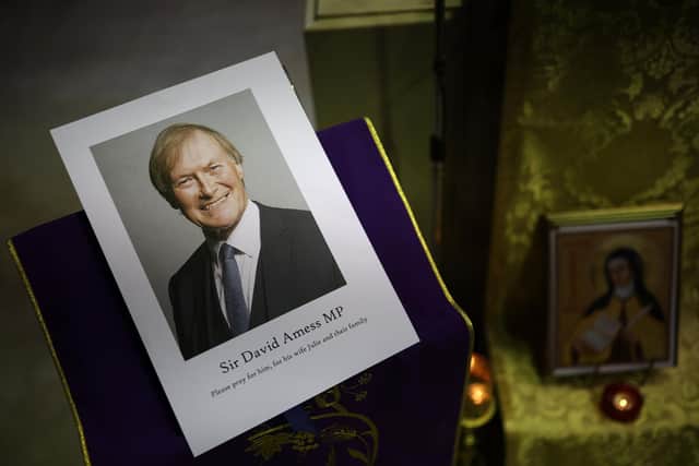 A vigil is held tonight for UK Conservative MP Sir David Amess who was stabbed as he met with constituents