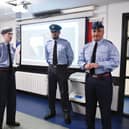 Regional Inspection for Best Squadron in Scotland by Group Captain Sohail Khan, right.