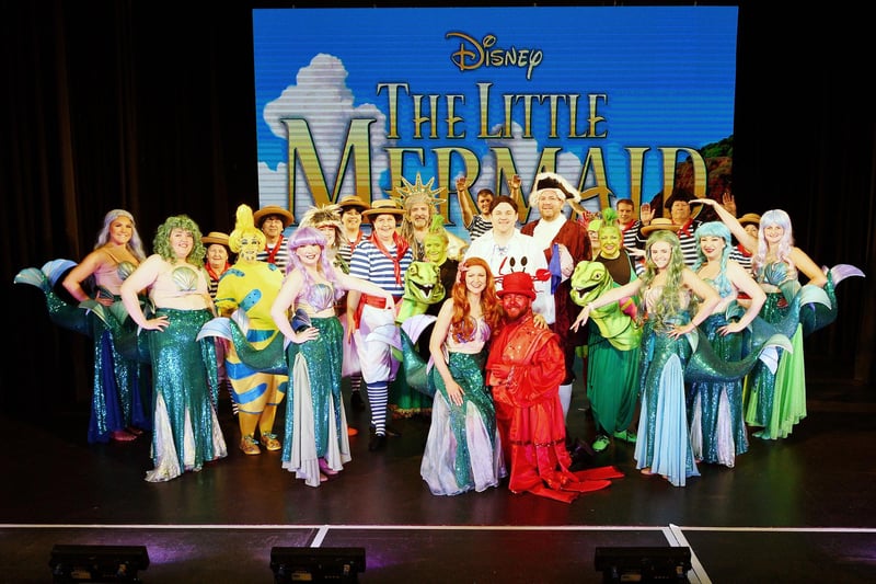 Falkirk Operatic's cast of The Little Mermaid.