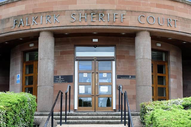 Robert Lang appeared at Falkirk Sheriff Court on Thursday. Picture: Michael Gillen.