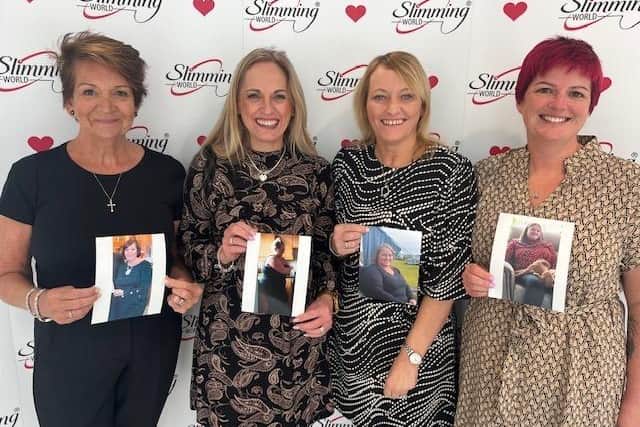 New Slimming World consultants launching classes are, left to right, Jacqui McMenemy, Val Hicklin, Louise Fraser and Stephanie Cameron. Pic: Contributed