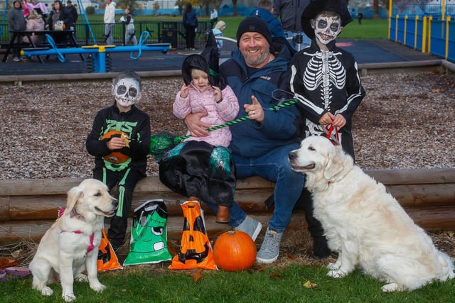 The Malasko family made no bones about the fact they were having a great time