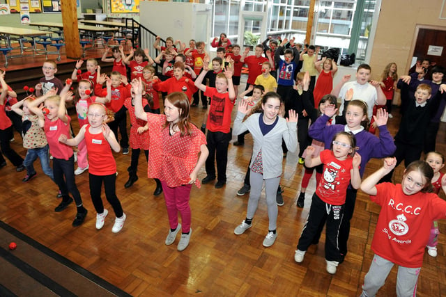 Nethermains Primary hosted a Zumbathon for Comic Relief in 2013.