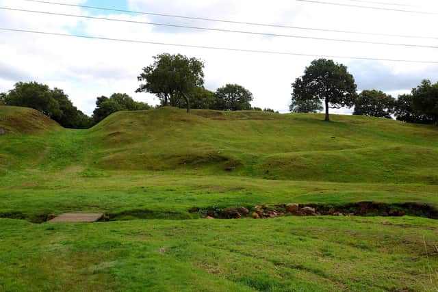 Damage to land has been found at Rough Castle in Bonnybridge. Picture: Michael Gillen.