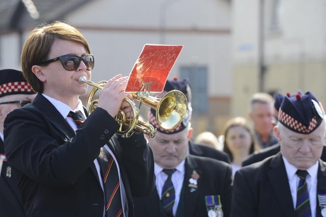 The last post is played by a coronet player from Bo'ness and Carriden Brass Band