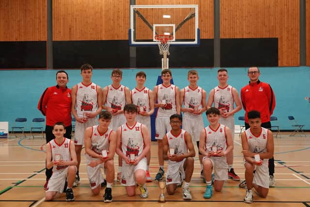 Falkirk Fury's under-16 cadet men won their Scottish Division One league title over the weekend, with a final day win sealing top spot (Photo: Kai Mungall)