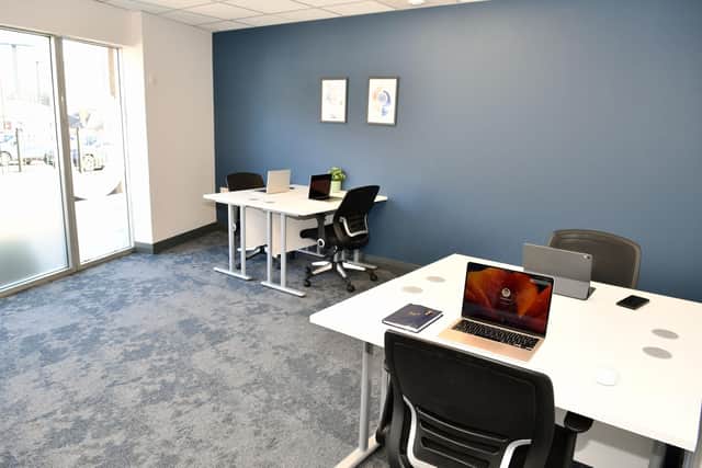 Brightstone Spaces includes flexible work spaces that can accommodate between two and ten people. (Pic: Michael Gillen)