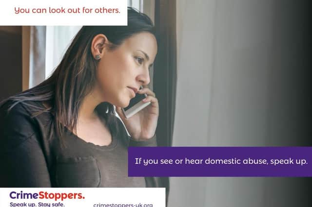 Crimestoppers’ Scotland COVID-19 domestic abuse campaign.