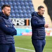 Falkirk co-managers Lee Miller and David McCracken.