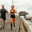 John Denovan and Joda Quigley on their big run from Camelon to Rosyth and back