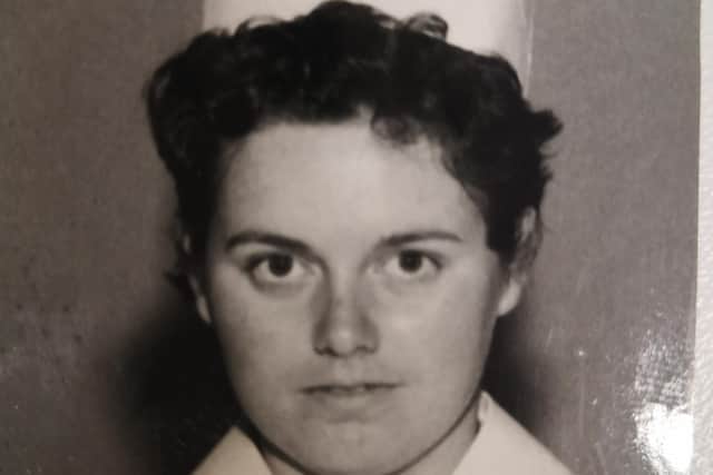 Issy Jackson (72) from  Banknock, who is retiring after 54 years as a theatre nurse at Glasgow Royal Infirmary. Picture shows her at the start of her career.