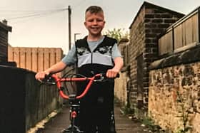 Aaron Hunter (10) will receive his Child of Courage award later today