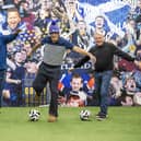 James McArthur, Marvin Andrews,  Sanjeev Kohli and Frank McAvennie kick​ed off the event at Hampden Stadium last month.  (Pic: Neil Hanna)