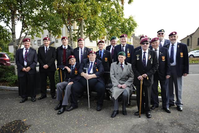 Veterans who attended Sunday's memorial service