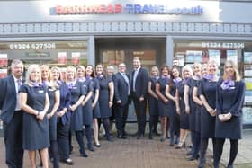 The team at Barrhead Travel Falkirk are in with a chance of being named as the ‘Best Travel Agency in Scotland’ in an industry awards programme