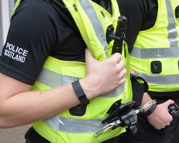 Police officers investigated the bomb threats    (Picture: Submitted)