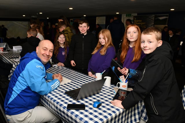 Can you ditch VAR? Beancross Primary pupils asks SFA represrntatives about the part the association is playing in the Galaxy Sports Development