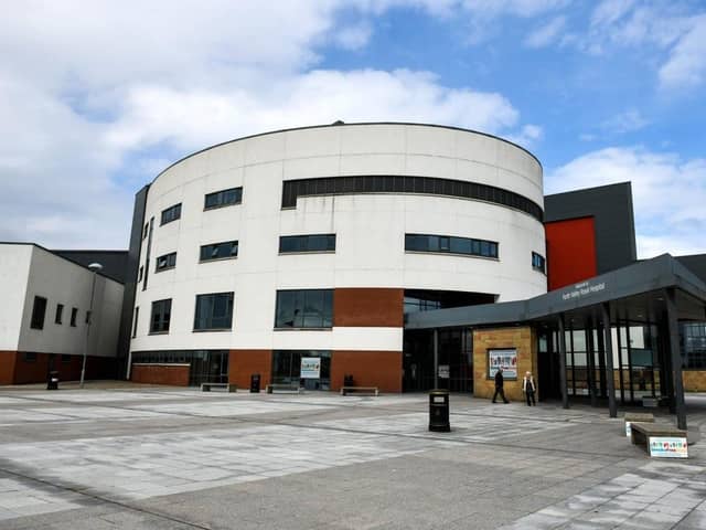 During the storm in January a power surge caused a blackout at Forth Valley Royal Hospital. Pic: Contributed