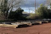 Thanks to 140 old railway sleepers and Bloomin' Bo'ness volunteers, the old tennis courts will soon be teeming with life again.