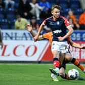 Falkirk’s Finn Yeats has had a stellar start to the 2023/24 campaign despite being fielded at right back instead of central midfield (Photo: Michael Gillen)