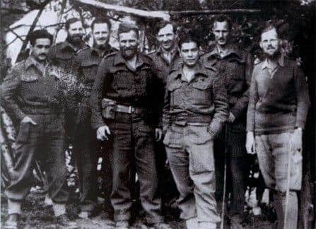Lt Col Duncan Lorne Campbell MBE MC appears 2nd from right in the image above.