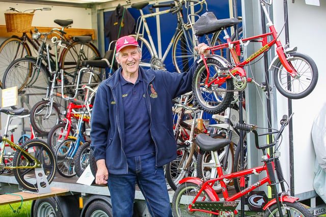 Jim Chalmers with his Raleigh bike collection