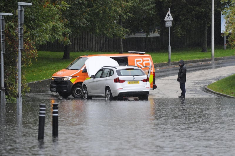 This motorist in Stenhousemuir having car issues.