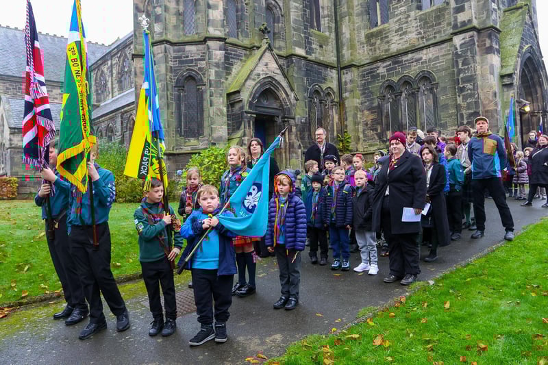 Representatives from the local Scouting and Girlguiding movements were part of the parade.