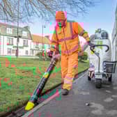 The Glutton, pictured in action in Linlithgow, is proving a great tool to tackle town centre grime.