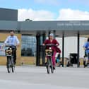 Scotland’s largest e-bike scheme was launched at Forth Valley Royal Hospital by Forth Environment Link in 2019. Picture: Michael Gillen.