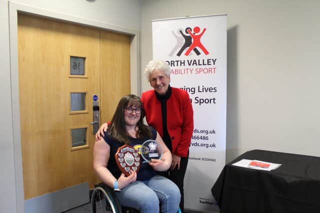 Senior Sportsperson of the Year; Meggan Dawson-Farrell with Dame Louise Martin