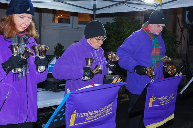 The Dunblane Cathedral Handbell Ringers were in attendance