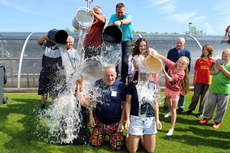 A 2014 view of the Harton and Westoe Miners Welfare funday - and the ice bucket challenge looks so cool!