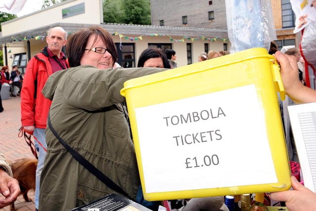 The tombola is always popular.