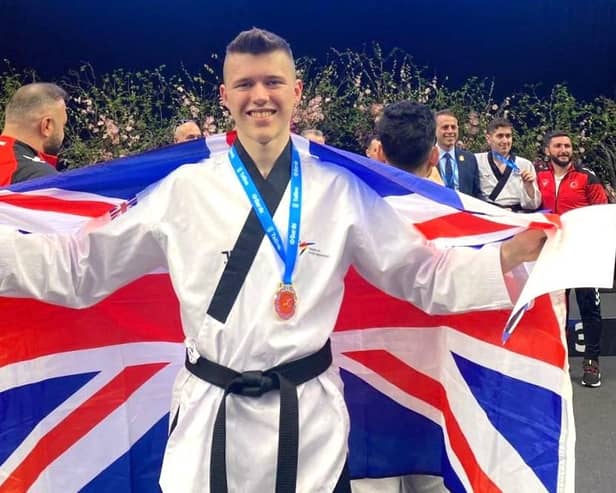 Falkirk’s Peter Sellwood is now a European champion after his stunning showings at the recent Poomsae Championships in Estonia (Photo: Submitted)