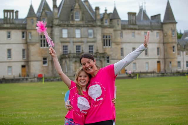 Claire Brodie and daughter Ellie, 9, from Redding who took part in Sunday's Race for Life in Falkirk