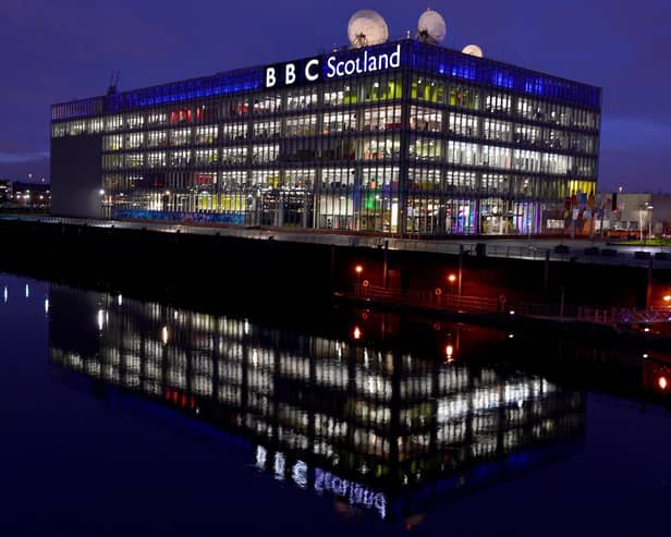 A general view of the BBC Scotland headquarters at Pacific Quay in Glasgow. Picture: Jeff J Mitchell/Getty Images