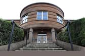 Micallef appeared from custody via video link at Falkirk Sheriff Court (Picture: Michael Gillen)