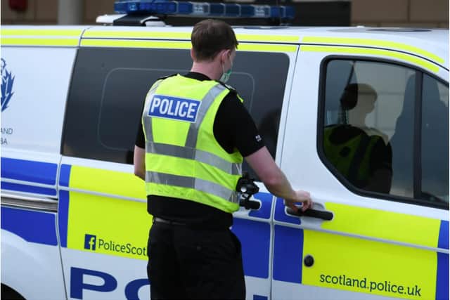 The incident took place in Falkirk town centre