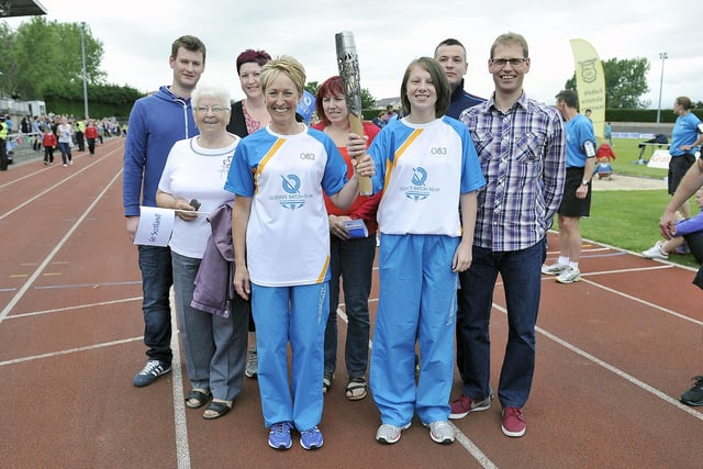 Queen's Baton Relay, Day 11, Grangemouth Stadium leg.