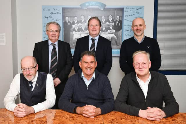 Ronnie Bateman pictured with the newly appointed board at the AGM in December.